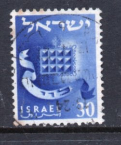 Israel  Scott # 107 used single