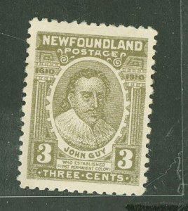 Newfoundland #89 Unused Single