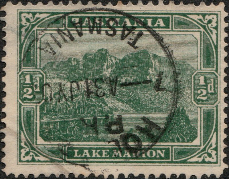 AUSTRALIA / TASMANIA - ca.1903/05  HOBART  CDS on SG237 1/2d green