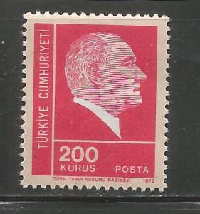 TURKEY, 1930, MNH, KEMAL ATATURK RED