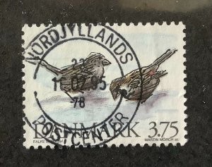 Denmark  1994 Scott 1012 used - 3.75kr,  Wild animals,  birds