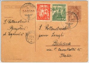 50841  POLAND  -  POSTAL HISTORY: Card from BORYSLAW written on the 20.04.1939!!