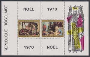 Togo Christmas 'Nativity' Paintings by Old Masters MS 1970 MNH SC#C142a