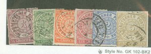 North German Confederation #1-6 Used Multiple