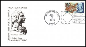 US USPS Philatelic Center L'Enfant Plaza,Washington,DC 1976 Cover