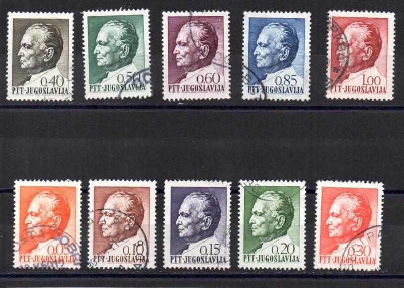 Yugoslavia 860-869 used