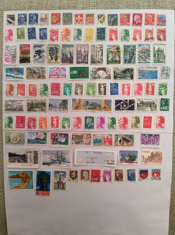 France 100+ stamps - Lot A