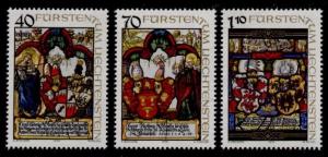 Liechtenstein 671-3 MNH Art, Heraldic Panels, Crests