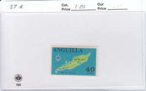 Anguilla 27 Map mint