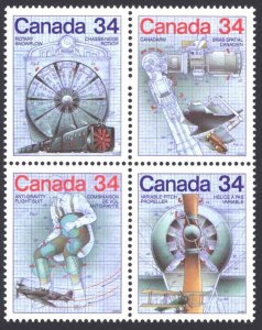 Canada Sc# 1102a MNH block/4 1986 34c Canada Day Science & Technology