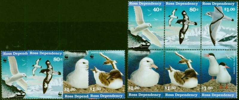 Ross Dependency 1997 Antarctic Seabirds Set of 10 SG44-53 V.F MNH 