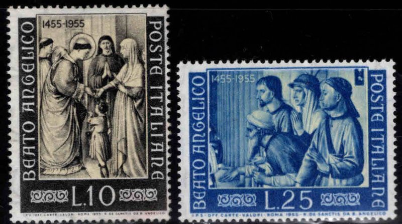 Italy Scott 702-703 MNH** saint set