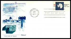 OAS-CNY 7822 FDC SCOTT 1431 – 1971 8c Antarctic Treaty