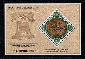 SAMOA SGMS469 1976 INTERPHILL 1976   MOUNTED MINT