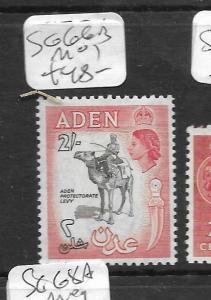 ADEN (P0704B) QEII  2/-  SG 66B   MOG