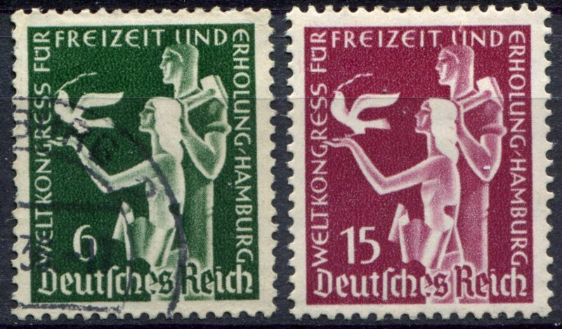 Germany  Sc# 477 used & 478 MH*