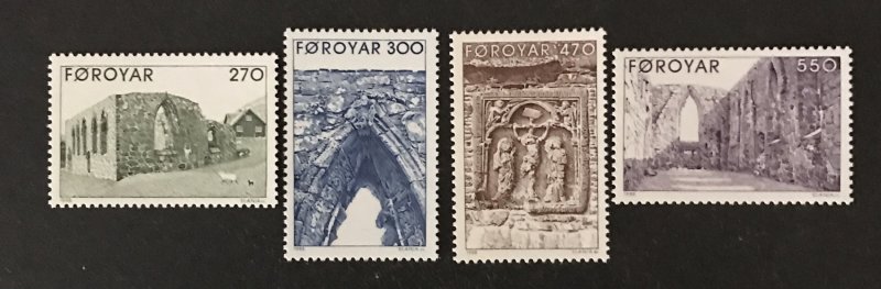 Faroe Islands 1988 #182-85, MNH, CV $5.70