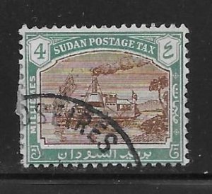 Sudan J13 4m Postage Due single Used