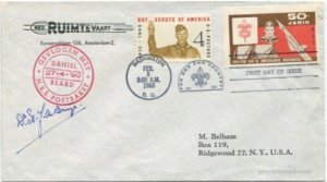 1960 (27 Apr) Boy Scout Daniel Beard Rocket cover