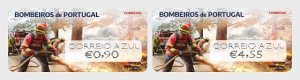 Stamps of Portugal 2024 - Firefighters in Portugal - Rural Fighting Blue - Set