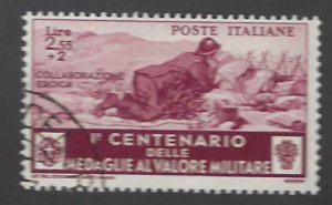 Italy SC#340 Used F-VF SCV$75.00...Worth a Close Look!