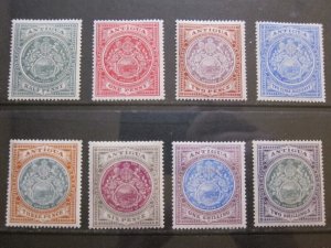 Antigua 1908 Sc 31-38 set MH