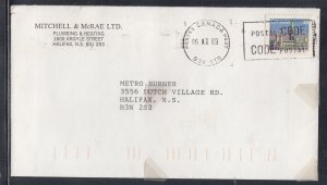 Canada - Dec 15, 1989 Halifax, NS Local Delivery Cover