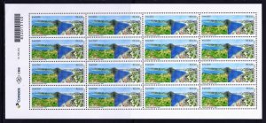 BRAZIL ISRAEL JOINT ISSUE FULL SHEET STAMP 2020 JAFFA TEL AVIV OLINDA RECIFE MNH