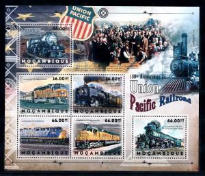 [61477] Mozambique 2012  Railway Train Eisenbahn Chermin De Fer Sheet MNH