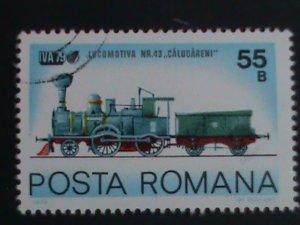 ROMANIA STAMP 1979 WORLD CLASSIC TRAINS CTO-MNH SET  CTO Mint Not hing