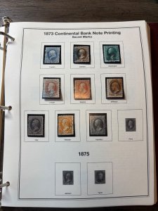 US STAMPS FEATURING PACKED US REGULAR ISSUE 1847-1992 MYSTIC ALBUM!!