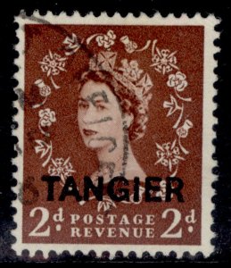 MOROCCO AGENCIES QEII SG292, 2d red-brown, FINE USED.