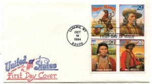 2869 US 29c Legends of the West FDC  ,  Artopages cachet set of 5 covers