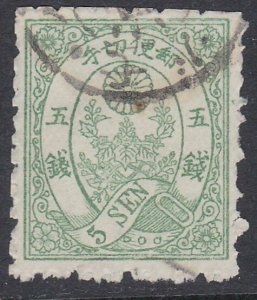 JAPAN  An old forgery of a classic stamp....................................D525
