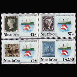 TONGA-NIUAFOU 1990 - Scott# 125-8 Penny Black Set of 4 NH