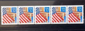 US PNC5 32c Flag Over Porch Stamp Sc# 2914 Plate S11111 MNH