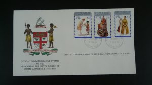 royalty Queen Elizabeth II silver Jubilee FDC Fiji 1977