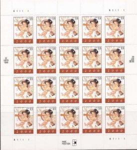 US Stamp - 1999 Year 2000 New Year Baby - 20 Stamp Sheet - Scott #3369