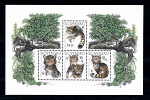 [54126] Slovakia 2003 Wild animals Mammals WWF Wild cat MNH Sheet