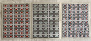 U.S. 1943-44 #909-21(13) Sheet, Overrun Countries, MNH, 4 pics.
