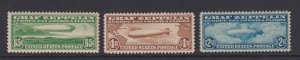 C13 - C15 XF Zeppelin Set OG mint never hinged nice color cv $ 1700 ! see pic !