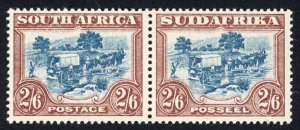 South Africa 1930-44 SG.49b 2s6d blue and brown mint cat 26 pounds