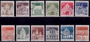 Germany, 1966-69, Berlin Landmark Buildings, sc#9N235-248, used