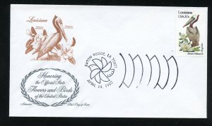 US 1970 Louisiana Eastern Brown Pelican Magnolia UA Artmaster cachet FDC 