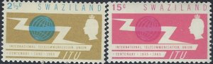 Swaziland 115-16 MNH 1965 set (ak6801)