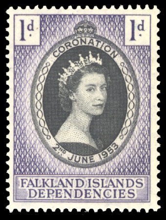 Falkland Islands Dependencies 1953 Scott #1L18 Mint Never Hinged