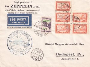 1931, Zeppelin: LZ127, Budapest, Hungary (24381)