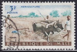 Mali 19 CTO 1961 Plowing The Fields