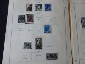 Romania 1949-1955 Stamp Collection many on Scott Intl Album Pages