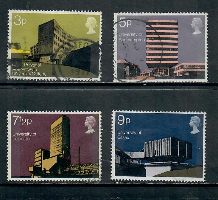 G.B 1971 COMMEMORATIVES  SET ARCHITECTURE USED  h 260121